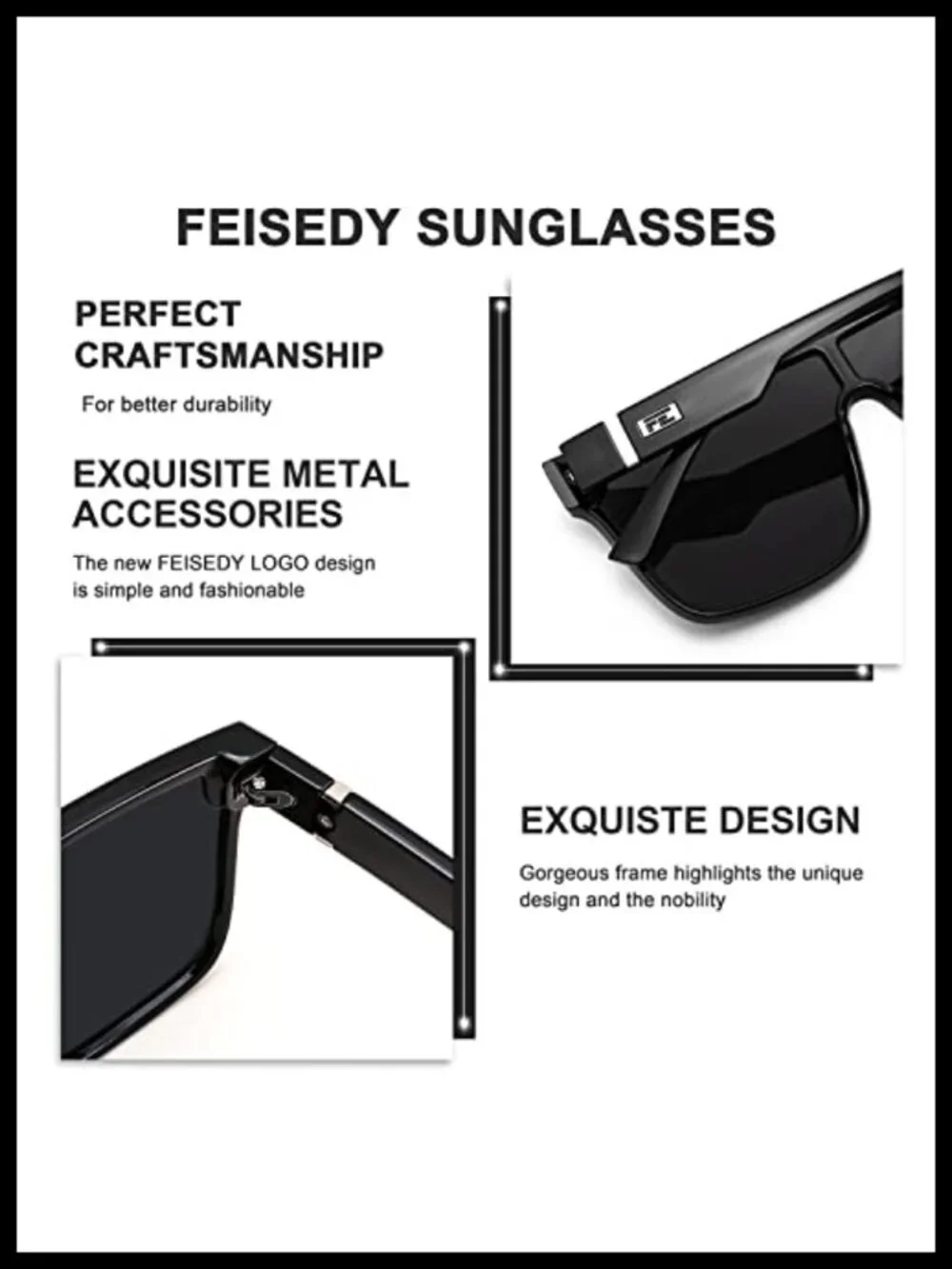 Oversized Square Mirrored Sunglasses UV400 Protection